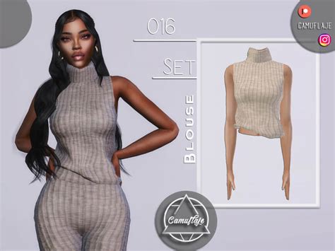 Sims 4 Set 016 Blouse By Camuflaje At Tsr The Sims Book