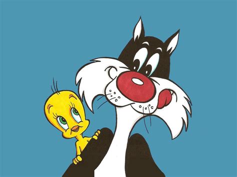 When bunny and cartoon cat have kids toony & penny: Desktop Hd Wallpaper Looney Tunes Tweety And Sylvester Cat ...