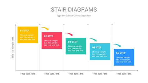Stairs Diagram Powerpoint Template Is A Professional Collection Shapes
