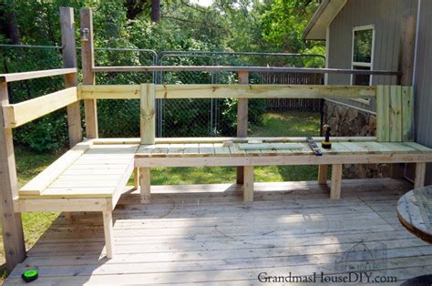 Outdoor Bench For Our Deck Diy Wood Working Project Tutorial
