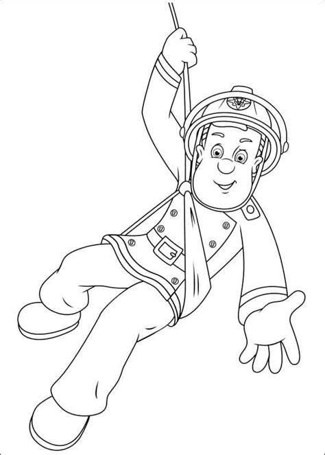 Awesome Fireman Sam Coloring Pages Coloring Cool