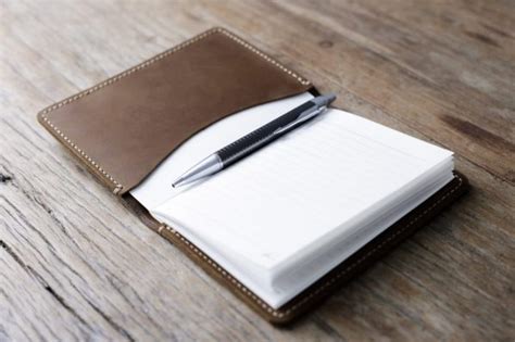 Leather Notebook Cover Handmade Personalized