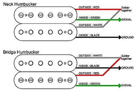 Drop right in and replace standard humbucker pickups. GuitarHeads Pickup Wiring - Humbucker