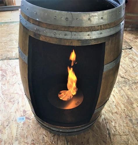 Great savings & free delivery / collection on many items. Bio-Ethanol Wine Barrel Fire Pit | Wine barrel fire pit ...