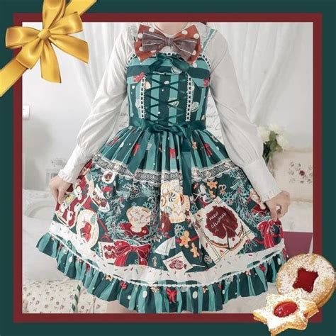 Custom Lolita Dress Christmas Sweets Christmas Cookies Etsy