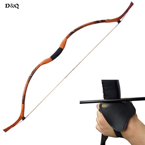 Dandq Archery Hunting Wooden Longbow 26lbs 28lbs Chinese Recurve Bow For