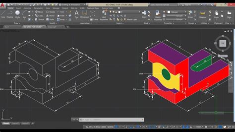 How To Draw Isometric Drawing In Autocad 2018 Youtube