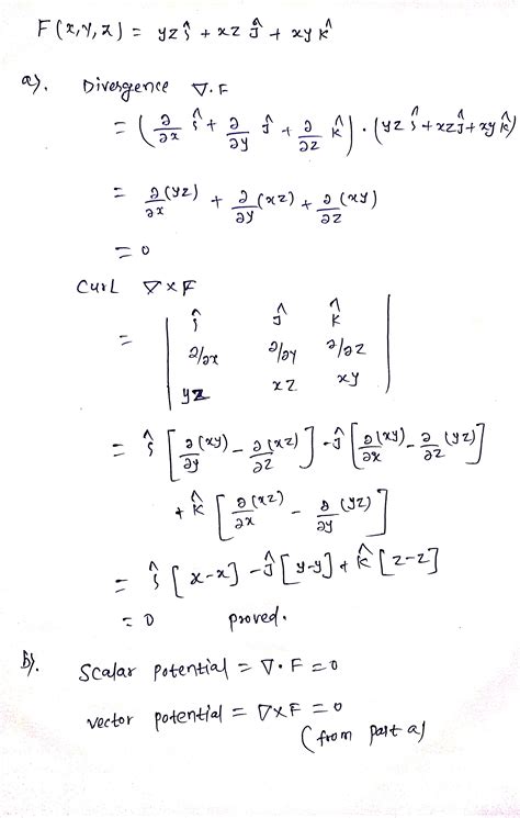 [solved] we consider the vector field a show that the divergence course hero