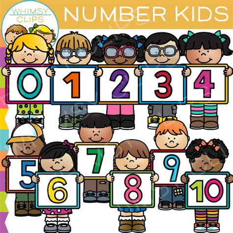 Number Kids Clip Art Images And Illustrations Whimsy Clips