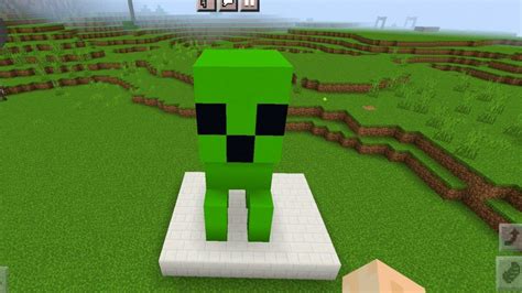 How To Build A Small Creeper Minecraft Pocket Edition Youtube