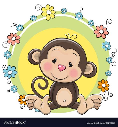 Cartoon Monkey Cute Cartoon Animals Cartoon Pics Baby Animal