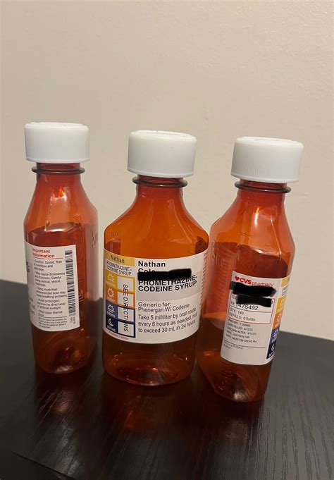 6 Oz Cvs Wockhardt Codeine Lean Bottle