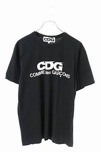 Comme Des Garcons Short Sleeve Black Cdg Logo Print T Shirt Grailed