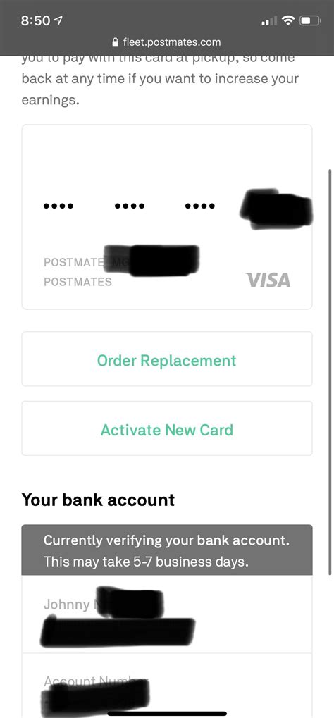 Feb 15, 2021 · similar details appear in a credit card. Is bank account info required for prepaid card for orders to work? : postmates