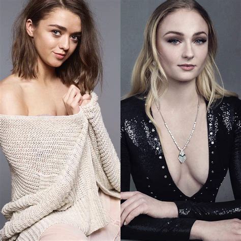 Maisie Williams And Sophie Turner Famous Nipple