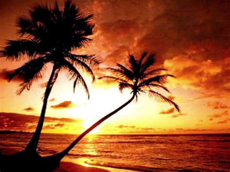 Tropical Island Sunset Wallpapers Desktop Epic Wallpaperz