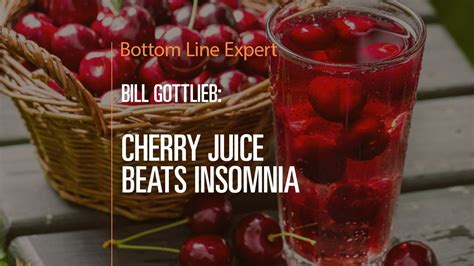 Cherry Juice Beats Insomnia Youtube