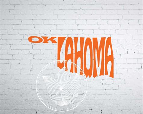 Oklahoma Word Art Oklahoma Svg Dxf Eps Png  Oklahoma Logo Design