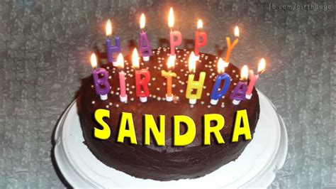 Happy Birthday Sandra Cake Birthday Greeting Birthdaykim