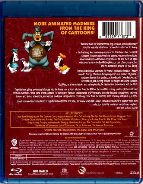 Tex Avery Screwball Classics Volume 2 The Internet Animation Database