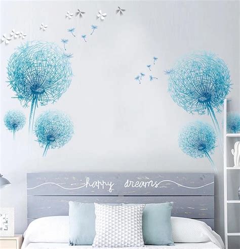 Dandelion Wall Stickers Wall Stickers Home Decor Floral Wall Decals