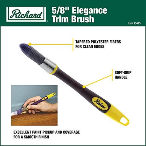 Richard 13415 Elegance Trim Brush With Soft Grip Handle 58 Pricepulse