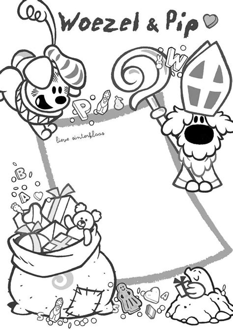 Verlanglijst Woezel en Pip Sinterklaas, Knutselen sinterklaas, Voor