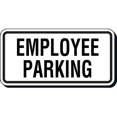 Reflective Parking Lot Signs Employee Parking Seton Canada