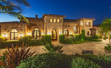 47 Million Mediterranean Mansion In San Diego Ca Homes Of The Rich