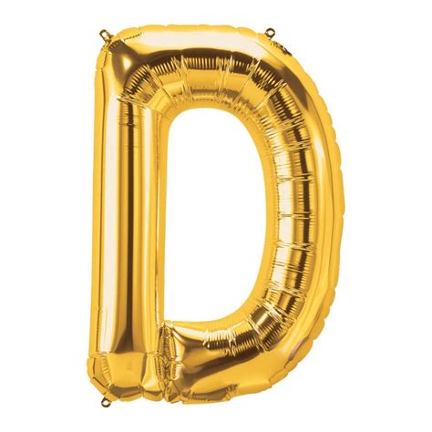 D Gold Letter 34 Mylar Balloon In 2021 Gold Letter Balloons Mylar