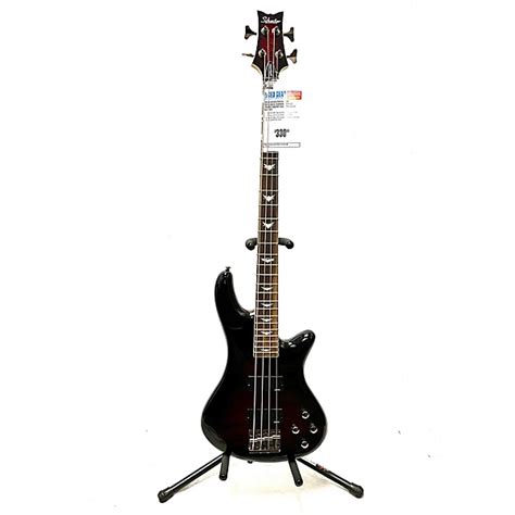 Used Schecter Guitar Research Diamond Series Electric Bass Guitar Trans Cherry Guitar Center