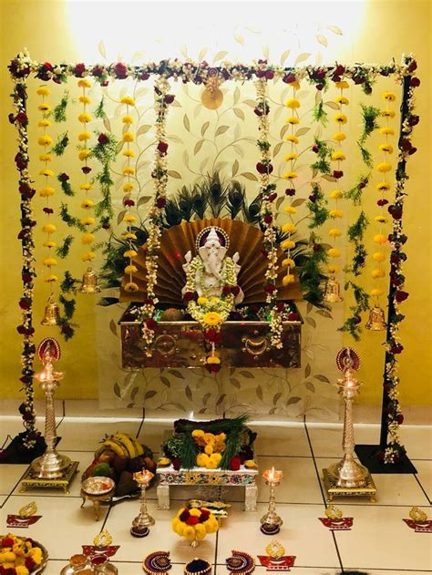 10 Unique Ganpati Background Decoration At Home Ideas To Add An Extra Charm