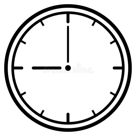 Clock Dial Vector Illustration Stock Vector Illustration Of Modern