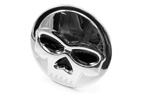 33 3d Car Auto Round Skull Emblem Badge Decal Tank Sticker Motorcycle