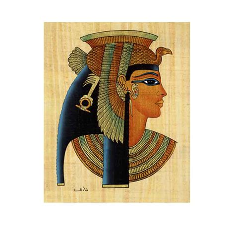 Cleopatra Papyrus Painting Egypt7000