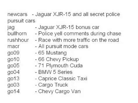 Underground cheat codes for pc to unlock all vehicles, custom parts, and secret modes. Need for Speed 3 Hot Pursuit Cheat codes. - YouTube