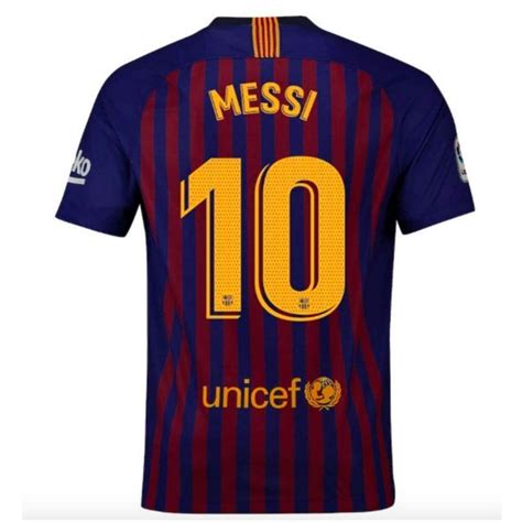 Mens Soccer Jersey Messi Barcelona Home 10 Home 2018 2019 Adult
