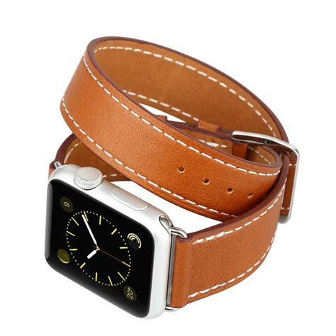 Baseus Double Tour Leather Band Apple Watch 42mm Brown