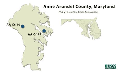Anne Arundel Md Confined Aquifer Wells Water Table Wells Usgs