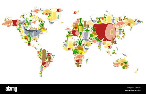 World Food Map Banque De Photographies Et Dimages à Haute Résolution