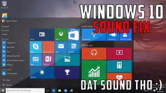 Windows 10 No Sound Problem Fix Youtube