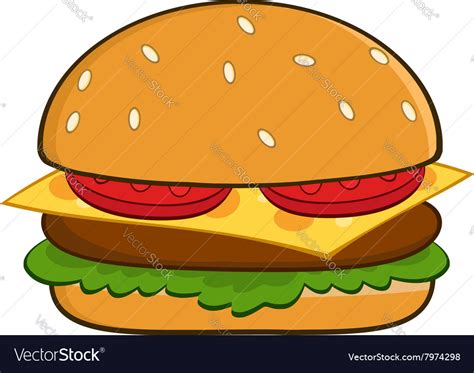 Burger Clip Art Design Royalty Free Vector Image