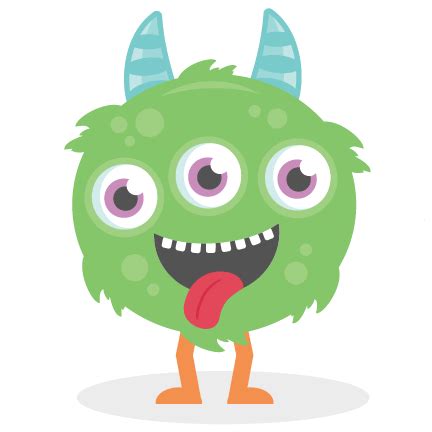 Three Eyed Monster SVG cutting file monster svg cut files for