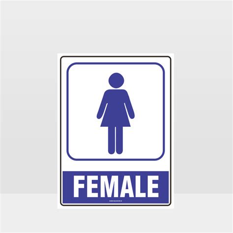 Female Toilet Symbol Sign Noticeinformation Sign Hazard Signs Nz
