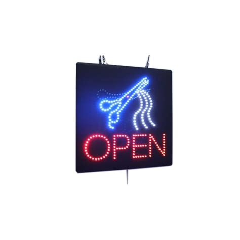 Buy Open With Scissors Sign Topking Signage Led Neon Open Store