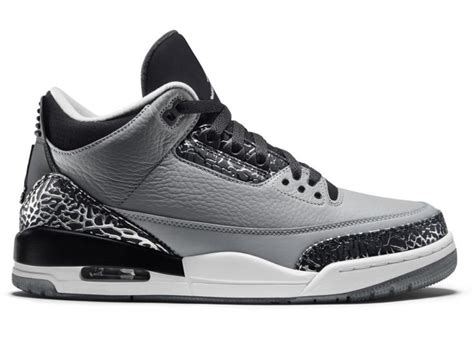 Jordan 3 Retro Wolf Grey | Design nike shoes, Jordans, Original air jordans