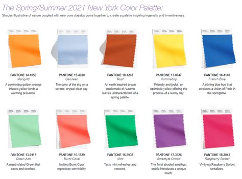 So, without further ado, let us take a look at some of the hottest 2021 color trends that are bound to make your brand stand out! Pantone Releases Color Trend Forecast for Spring/Summer ...
