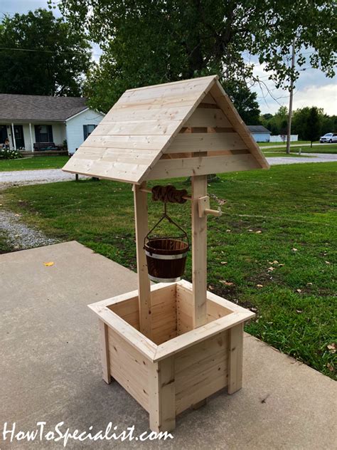 Outdoor Wishing Well Diy Project Howtospecialist How To Build