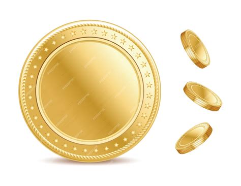 Premium Vector Empty Surface Of The Golden Finance Isolated Coin