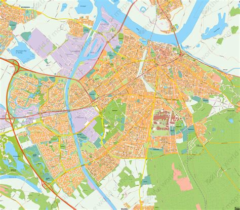 Digital City Map Nijmegen 403 The World Of